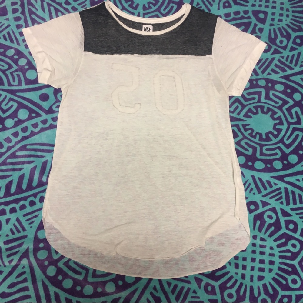 NSF Cream and Black Short Sleeve T-Shirt